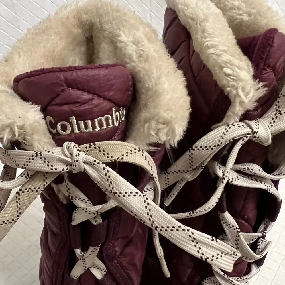 COLUMBIA POWDER SUMMIT II MID CALF WATERPROOF WINTER BOOTS #YL5386-562 SIZE 6